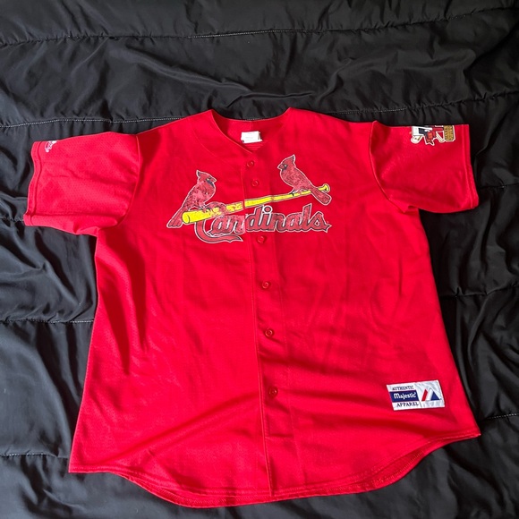 Vintage 1998 Mark McGwire Cardinals Jersey Stitched Majestic Home Run XXL RARE - Picture 1 of 13